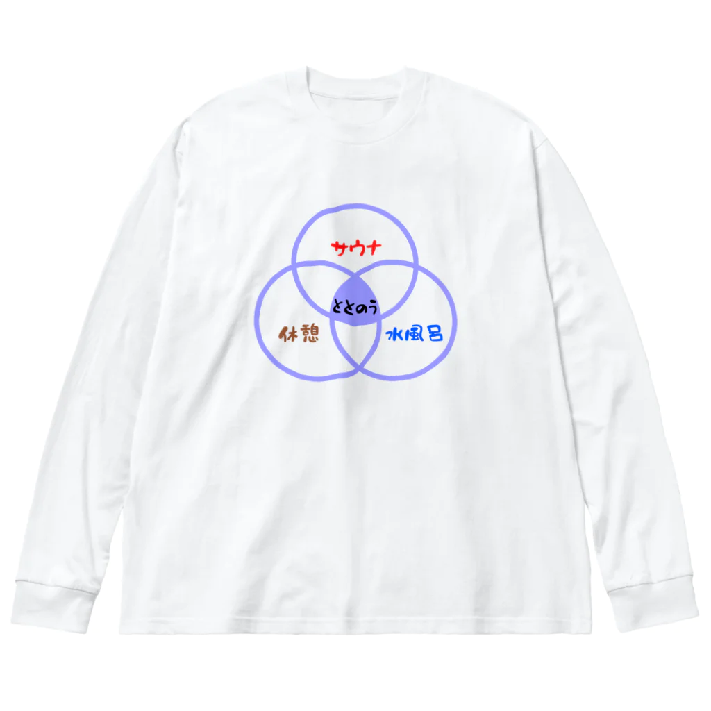 ハナのお店のサウナ（ベン図） Big Long Sleeve T-Shirt