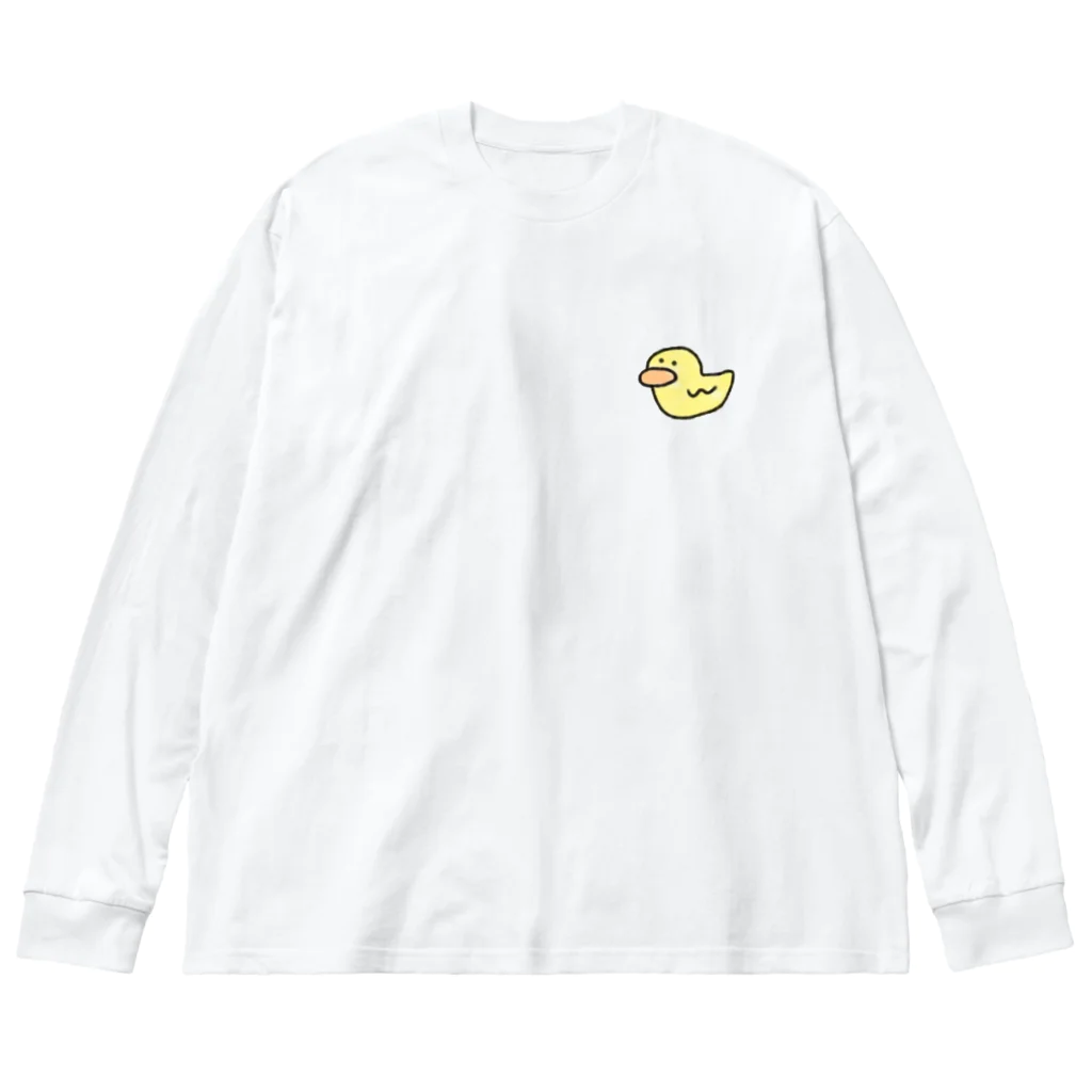 ｱﾁﾘｰｺﾝｸﾞのあちりワンポイント Big Long Sleeve T-Shirt