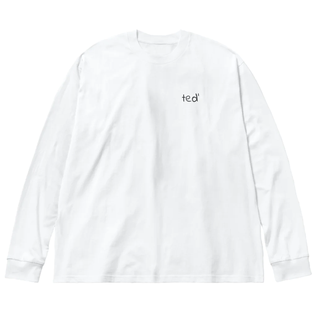 ted'のブーケ(モノクロ) Big Long Sleeve T-Shirt