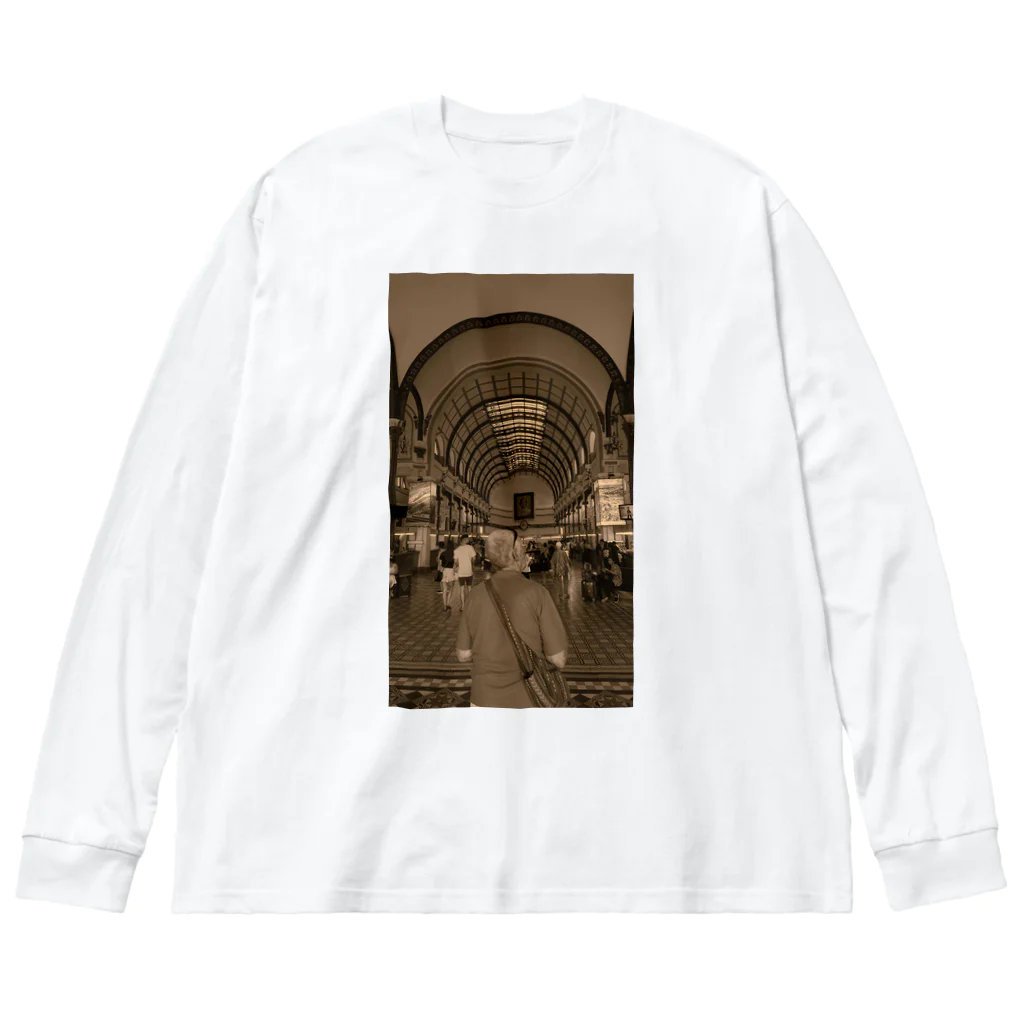 nrmhbのサイゴン中央郵便局 Big Long Sleeve T-Shirt