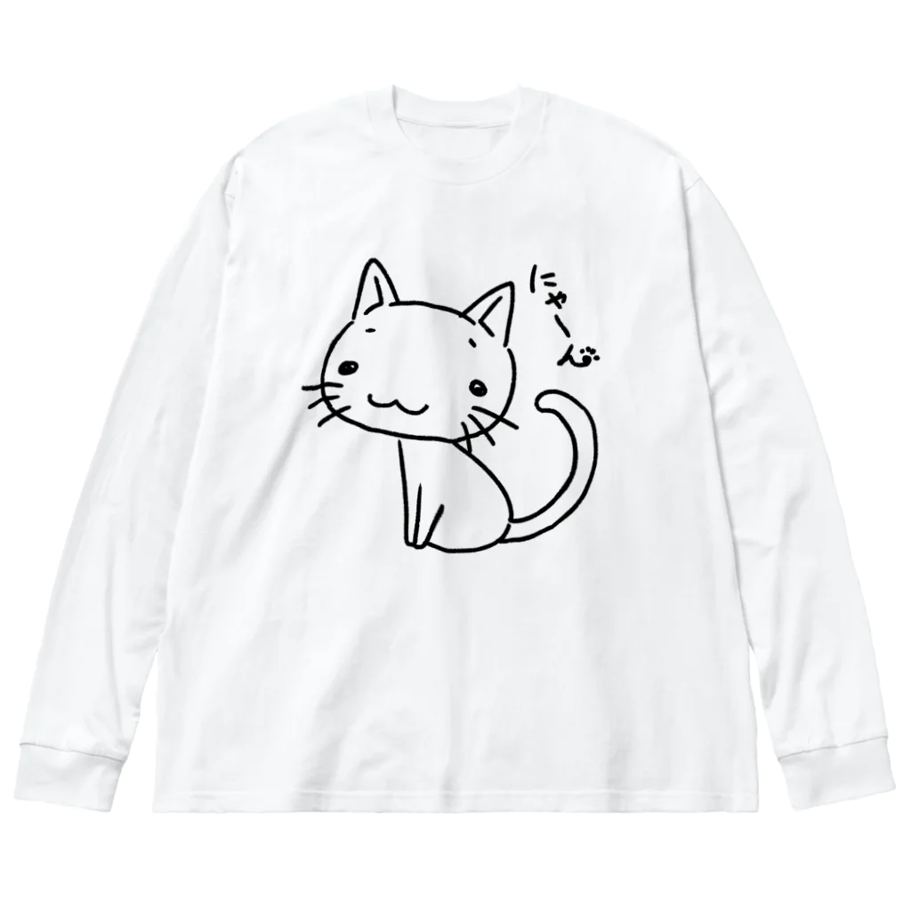 Riotoのにゃーん ビッグシルエットロングスリーブTシャツ