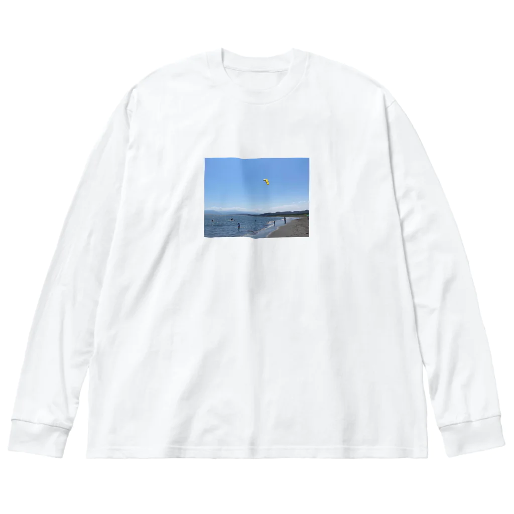 guriguriの夏の海っていいよね ビッグシルエットロングスリーブTシャツ