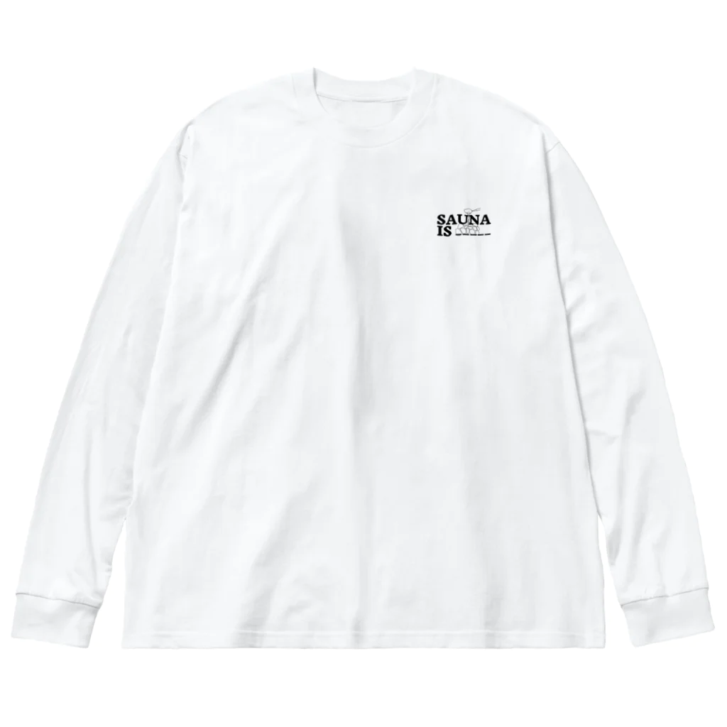 sauna_isのsauna_is ビッグシルエットロングスリーブTシャツ