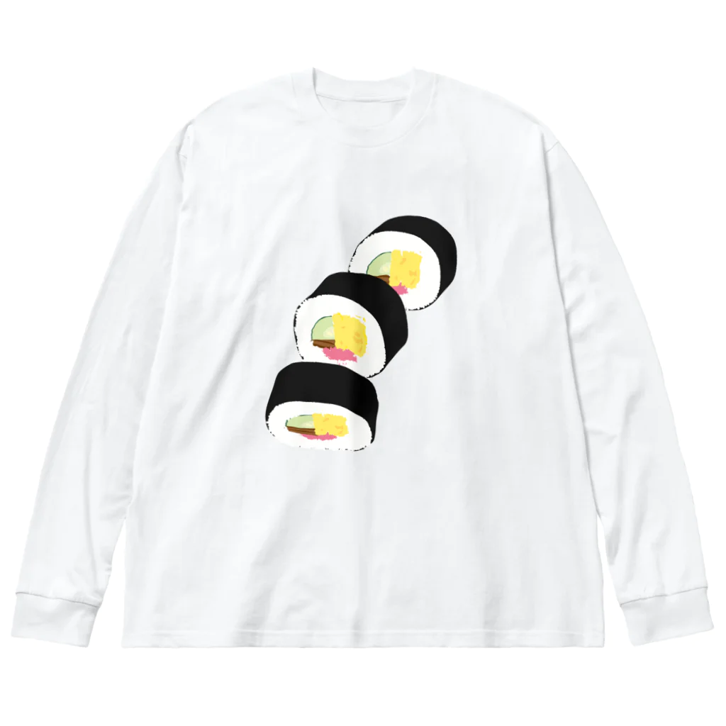 日下田のフォーリング太巻 Big Long Sleeve T-Shirt