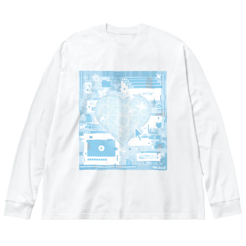 あつろうたのCyber heart(Ver.0.6.0) ビッグシルエットロングスリーブTシャツ