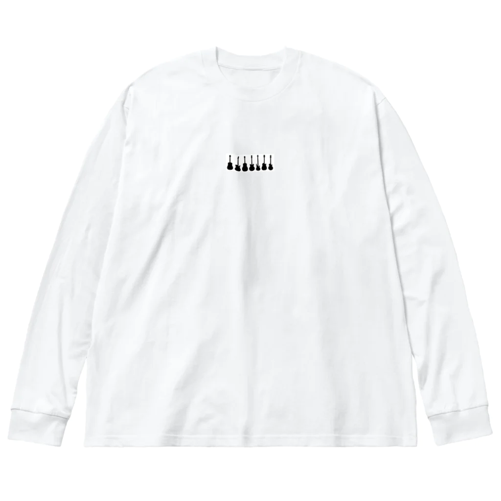 GreenTrexのギターシルエット『さまざま』 ビッグシルエットロングスリーブTシャツ