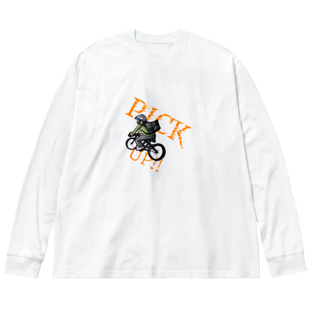 にゃにゅにょのはいたつくん ビッグシルエットロングスリーブTシャツ