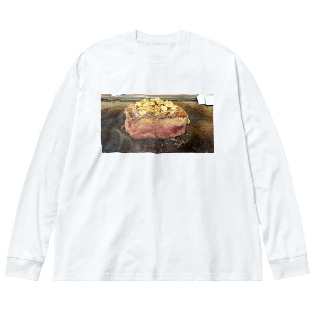 豆柴ビーンのお店のかたまり肉 Big Long Sleeve T-Shirt