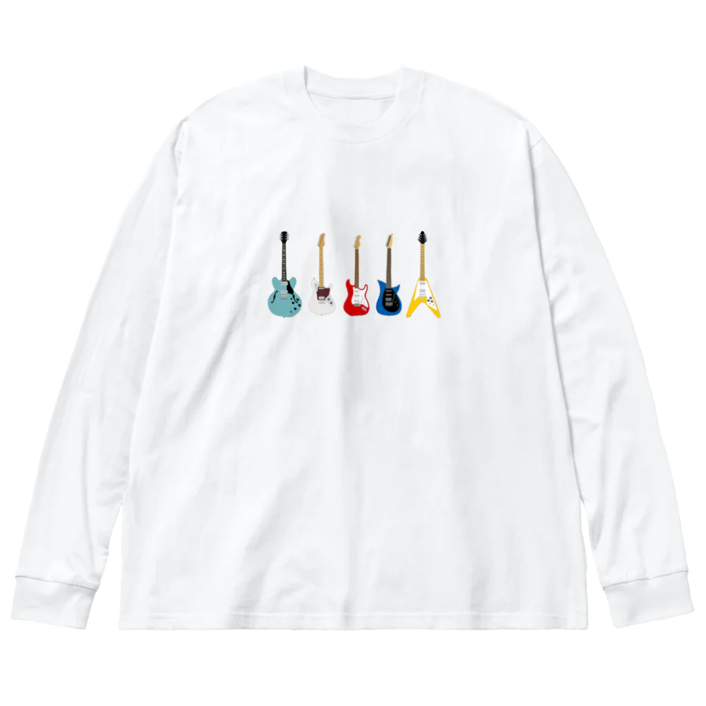 ベガデザインワークスのギター5本（カラー） Big Long Sleeve T-Shirt