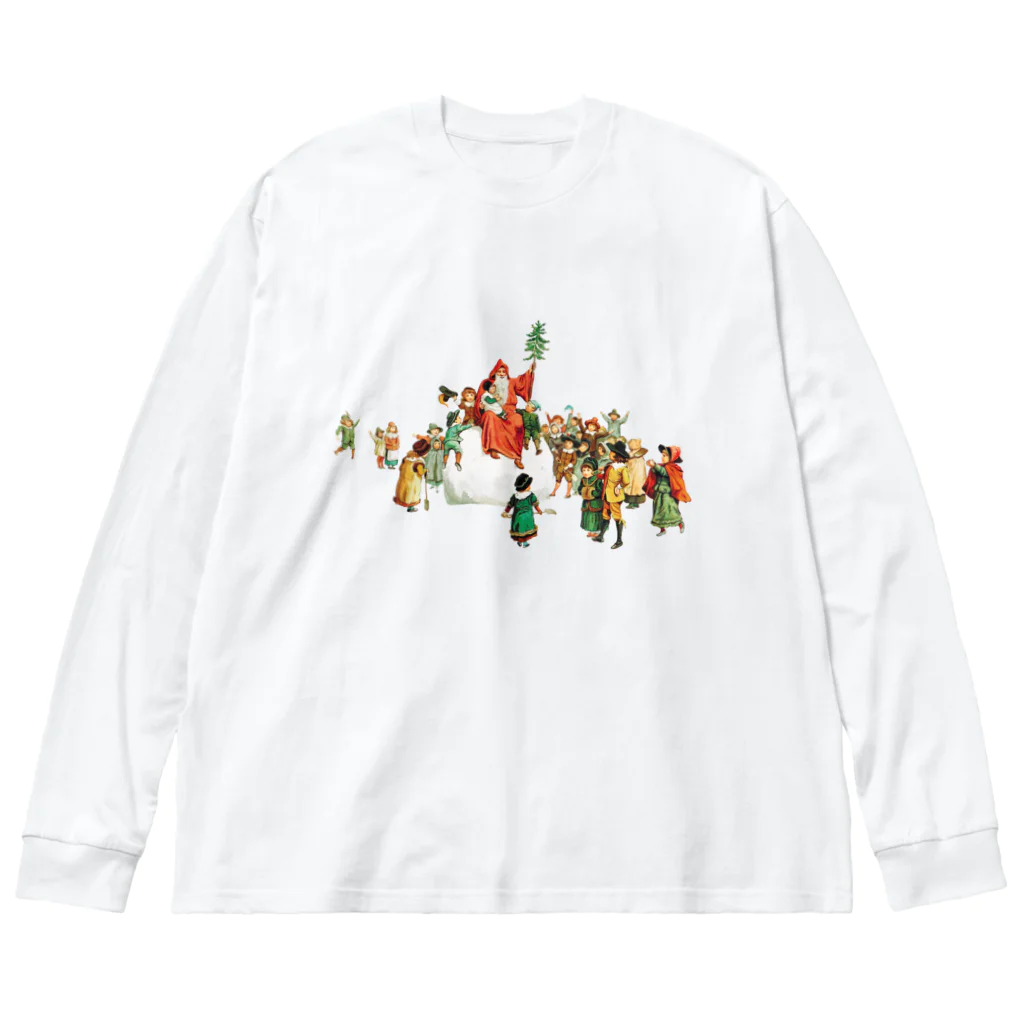 museumのSanta ビッグシルエットロングスリーブTシャツ