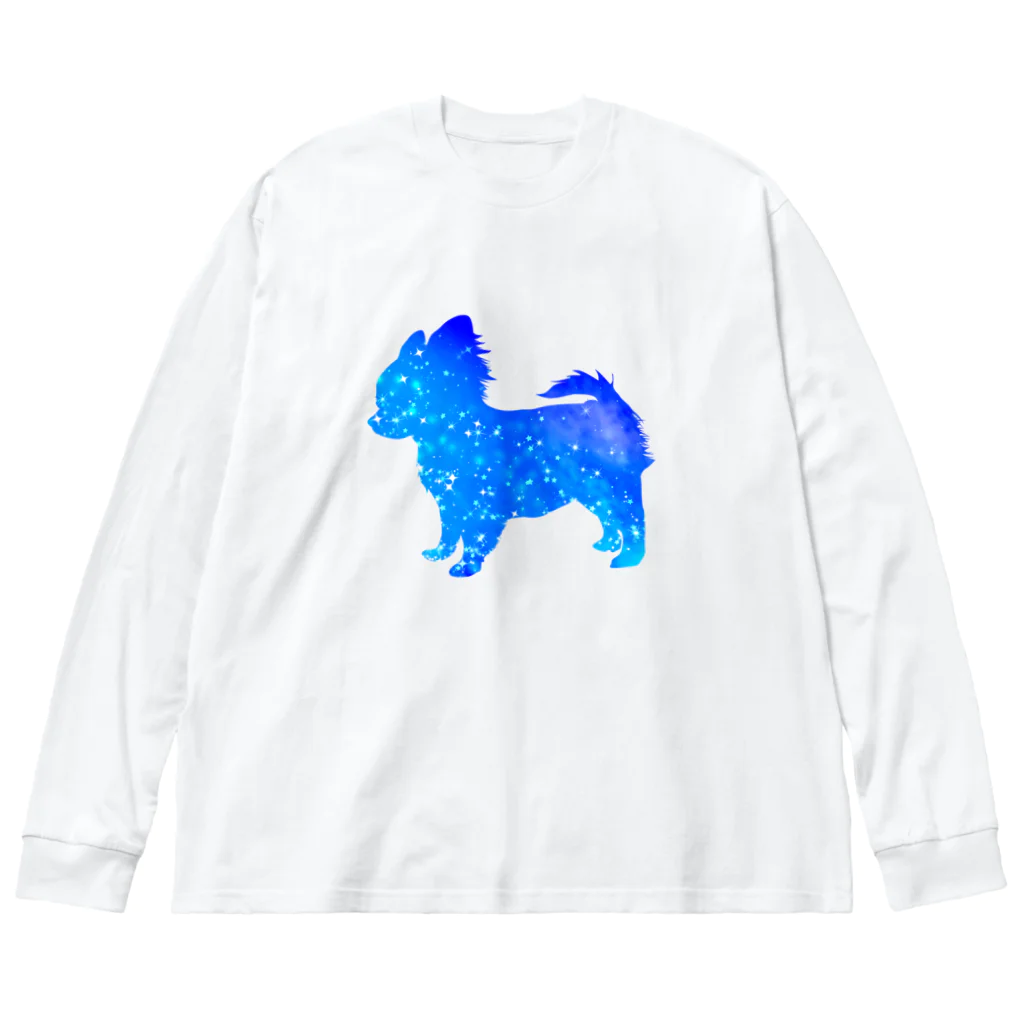 chicodeza by suzuriの星のチワワ Big Long Sleeve T-Shirt