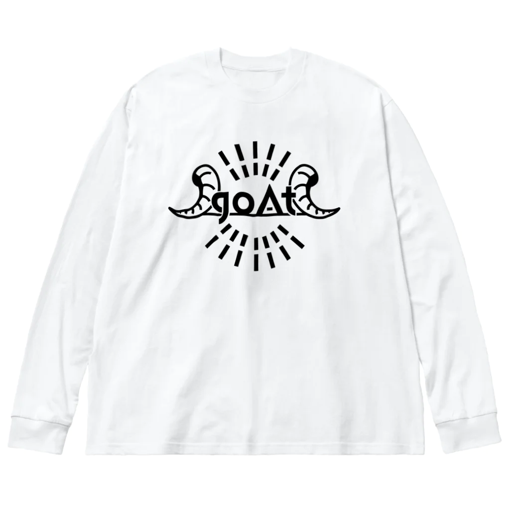 goAtのgoAtオリジナルグッズ：ホワイト ビッグシルエットロングスリーブTシャツ