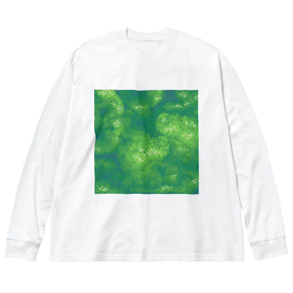 どっと屋のMisty green space🌿 Big Long Sleeve T-Shirt