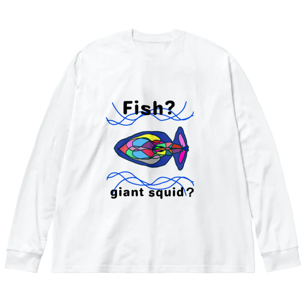 Future Starry Skyのfish?giant squid? ビッグシルエットロングスリーブTシャツ