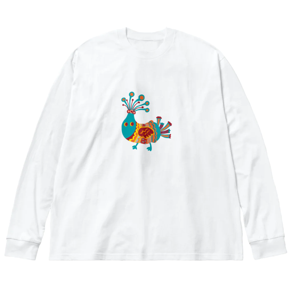 Wonder Bird Forestのふしぎの森の仲間たち[WBF003] ビッグシルエットロングスリーブTシャツ