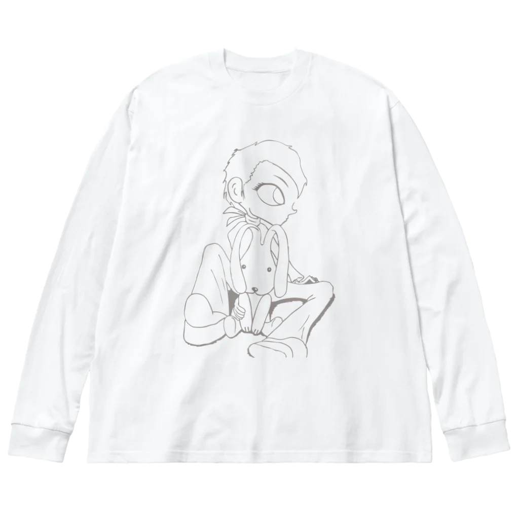 neguse511のうさぎちゃん ビッグシルエットロングスリーブTシャツ