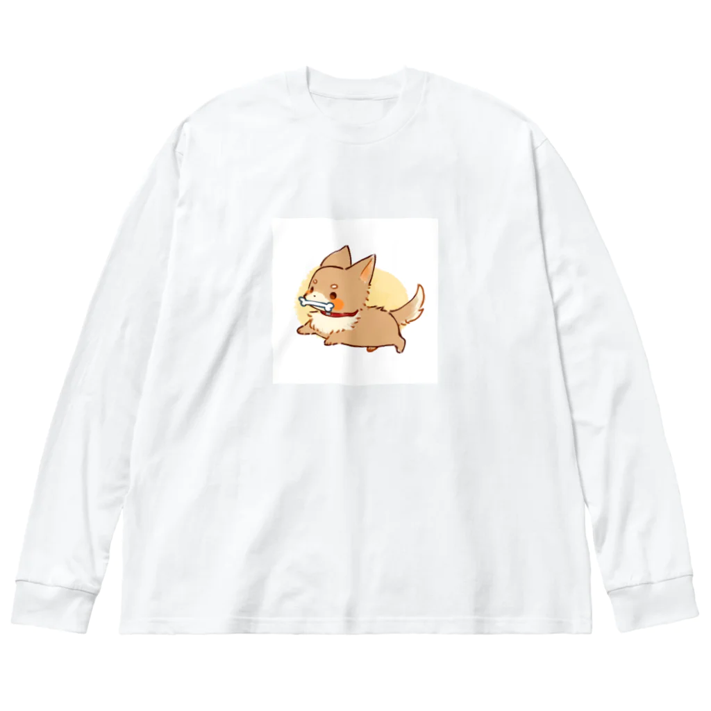 .°ஐ.*まりる°ஐ.*のしばわん ビッグシルエットロングスリーブTシャツ