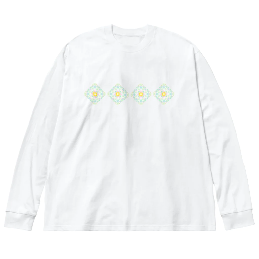 M34-unicornのドラゴンフラワー Big Long Sleeve T-Shirt