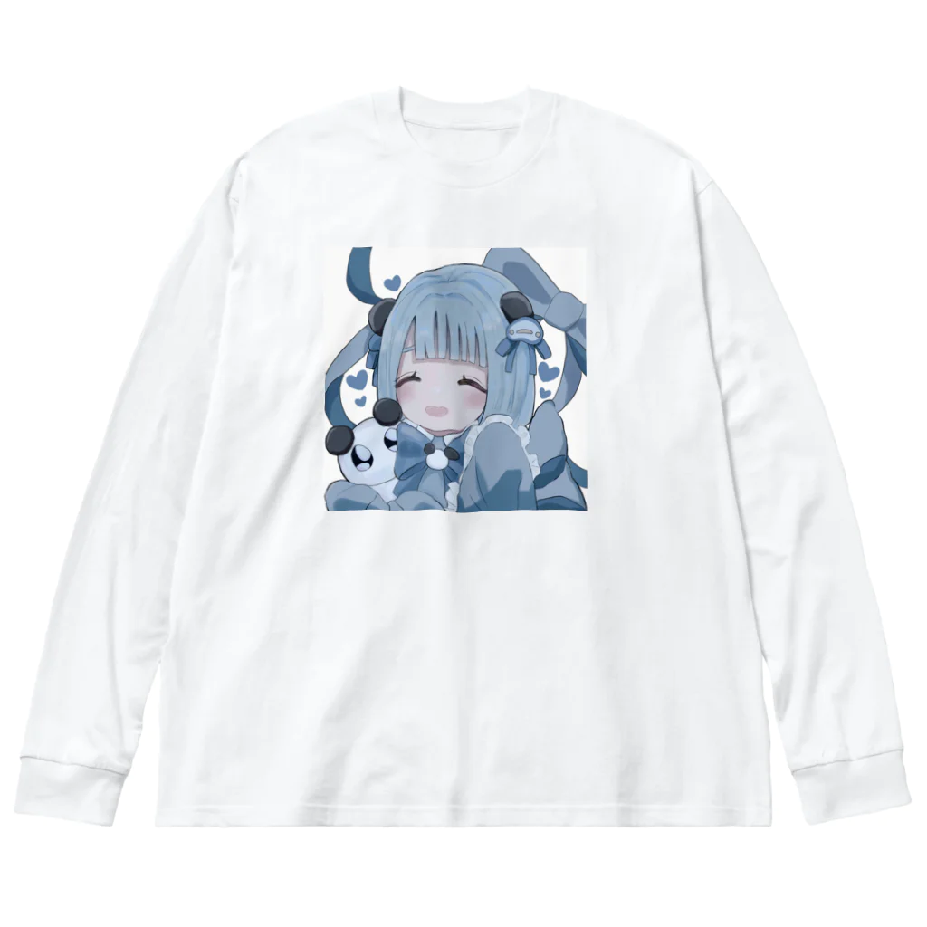 kodo_kodoのパンダのサブカル女の子 ビッグシルエットロングスリーブTシャツ