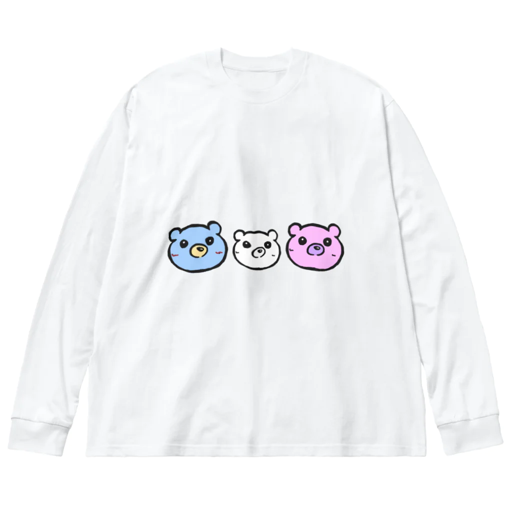 ンダーの不思議なショップのあにまるぷにーず「ぷにぐま」 Big Long Sleeve T-Shirt