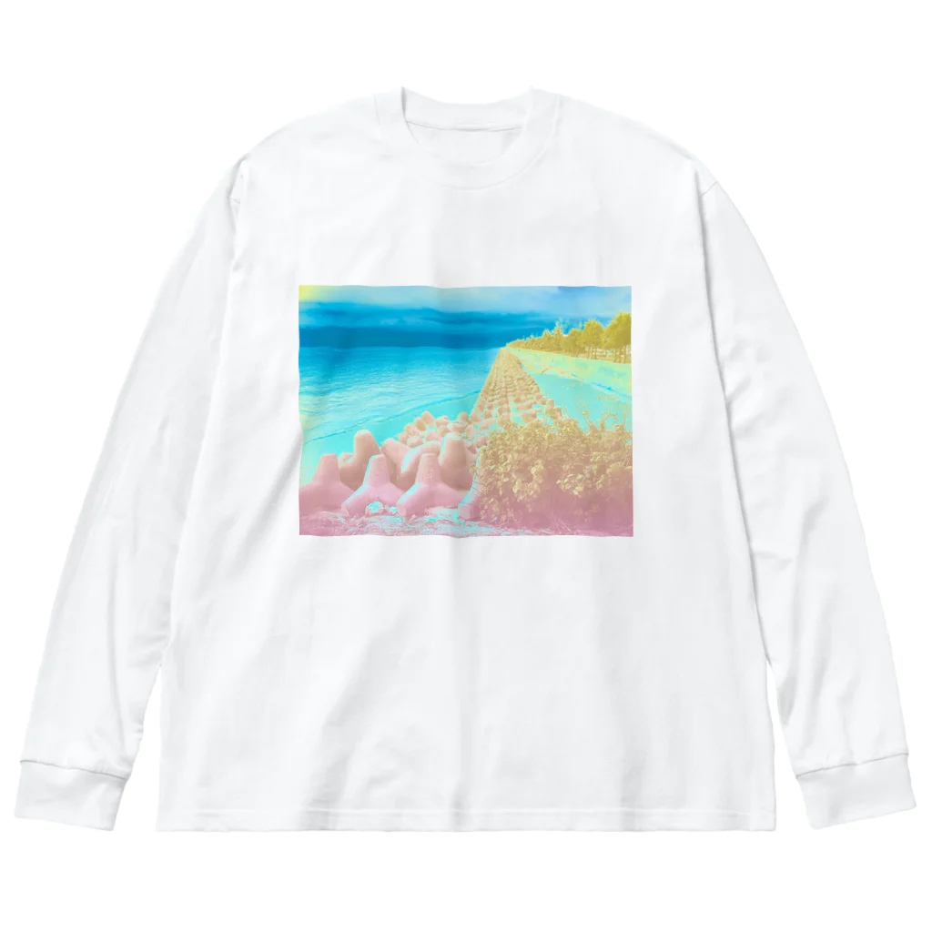 ウナーゴン20億3千万販売所の異界の海 Big Long Sleeve T-Shirt