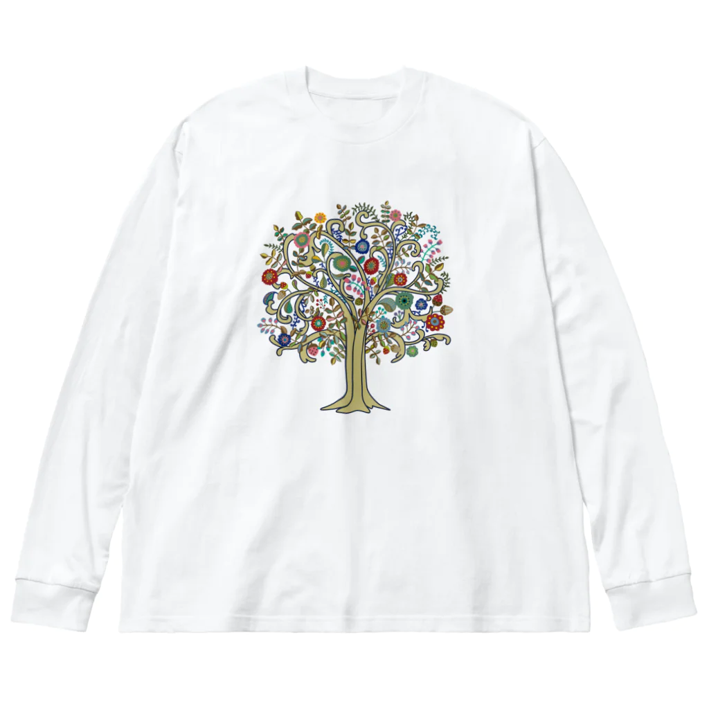 Wonder Bird Forestの不思議の森の大きな樹[WBF006] Big Long Sleeve T-Shirt