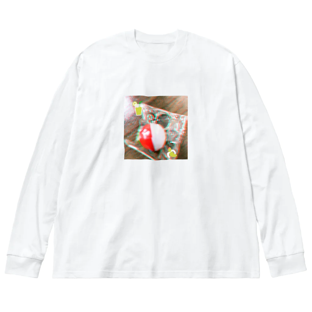 サノズのかわいいビーチボールのデジタルフォトデータ Big Long Sleeve T-Shirt