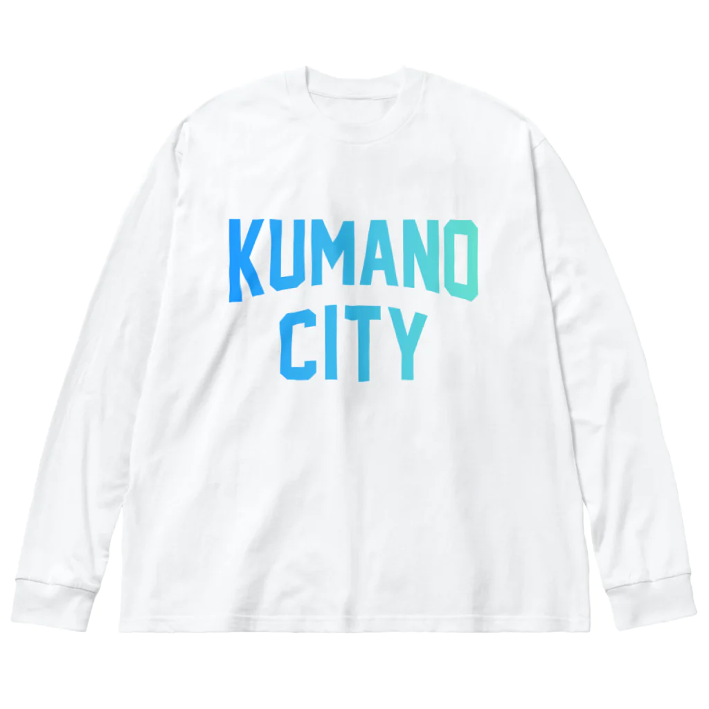 JIMOTOE Wear Local Japanの熊野市 KUMANO CITY Big Long Sleeve T-Shirt