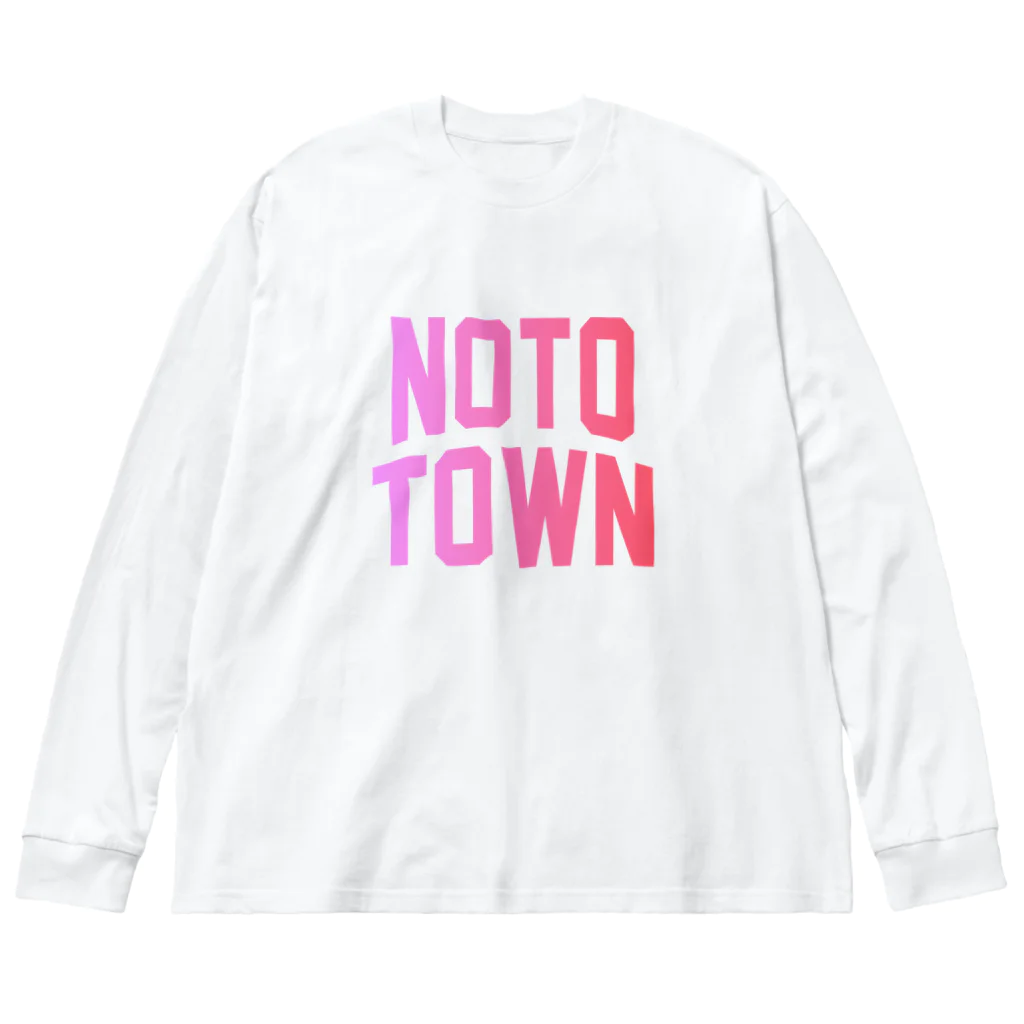 JIMOTOE Wear Local Japanの能登町 NOTO TOWN Big Long Sleeve T-Shirt