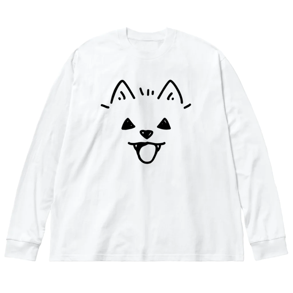 イラスト MONYAAT の近すぎるポメラニアン03　ハロウィン ビッグシルエットロングスリーブTシャツ