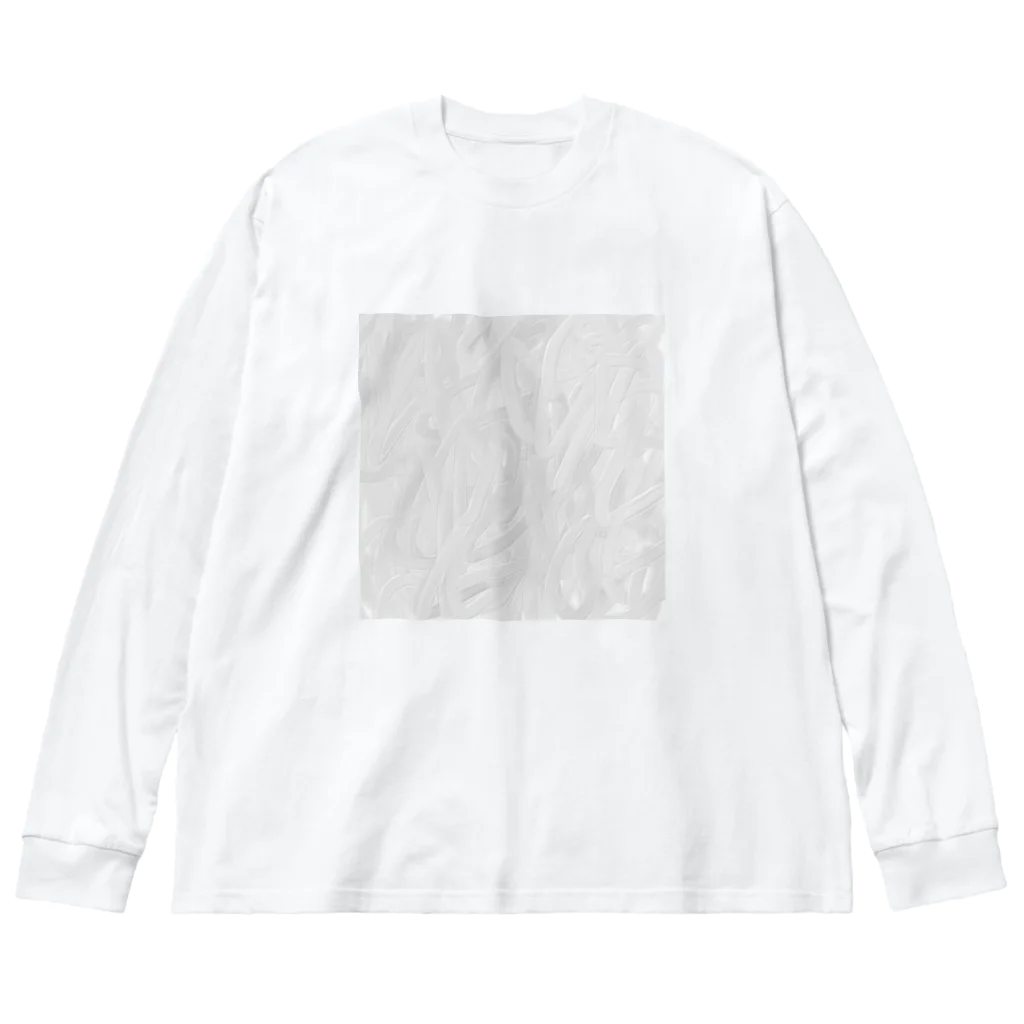 SALのwhite paint ビッグシルエットロングスリーブTシャツ