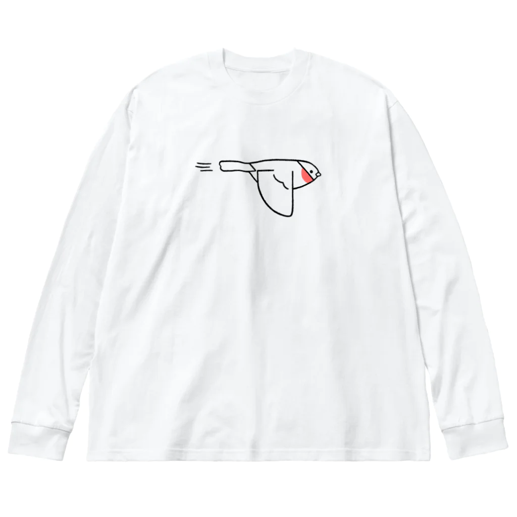 piro piro piccoloのFLYING USO -type B-（薄色用） Big Long Sleeve T-Shirt