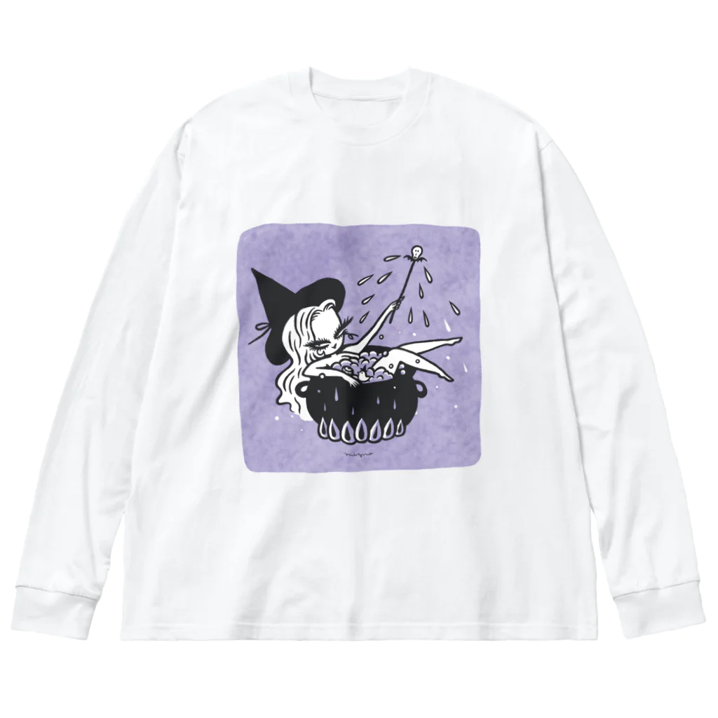 Mizna WadaのBlack Cauldron ビッグシルエットロングスリーブTシャツ