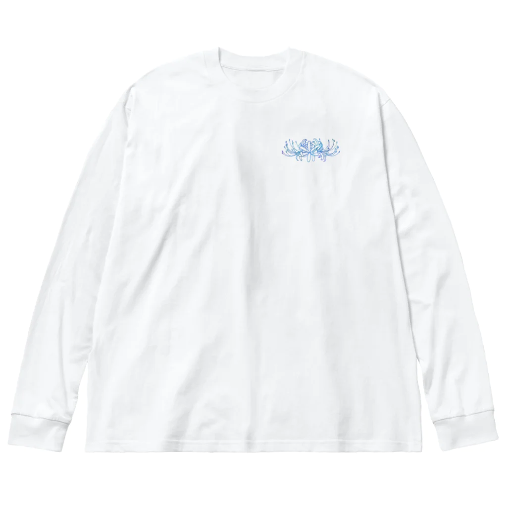 綾錦工房 りこりすの曼珠沙華 - 朧【月光】 Big Long Sleeve T-Shirt