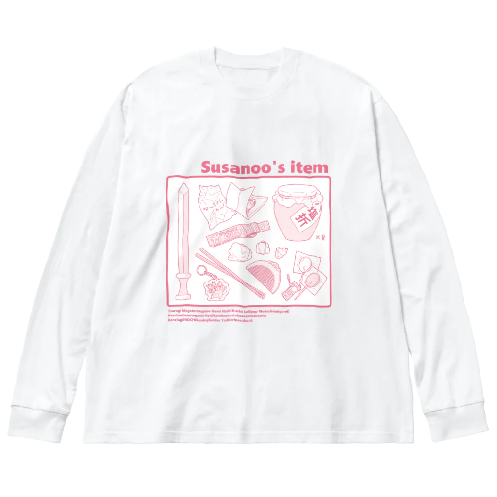 CHICHIZŌのSusanoo's item (赤) Big Long Sleeve T-Shirt