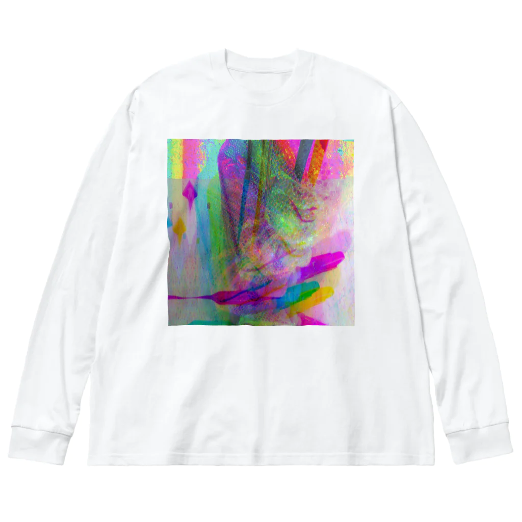 egg Artworks & the cocaine's pixの『滲輪』 ビッグシルエットロングスリーブTシャツ