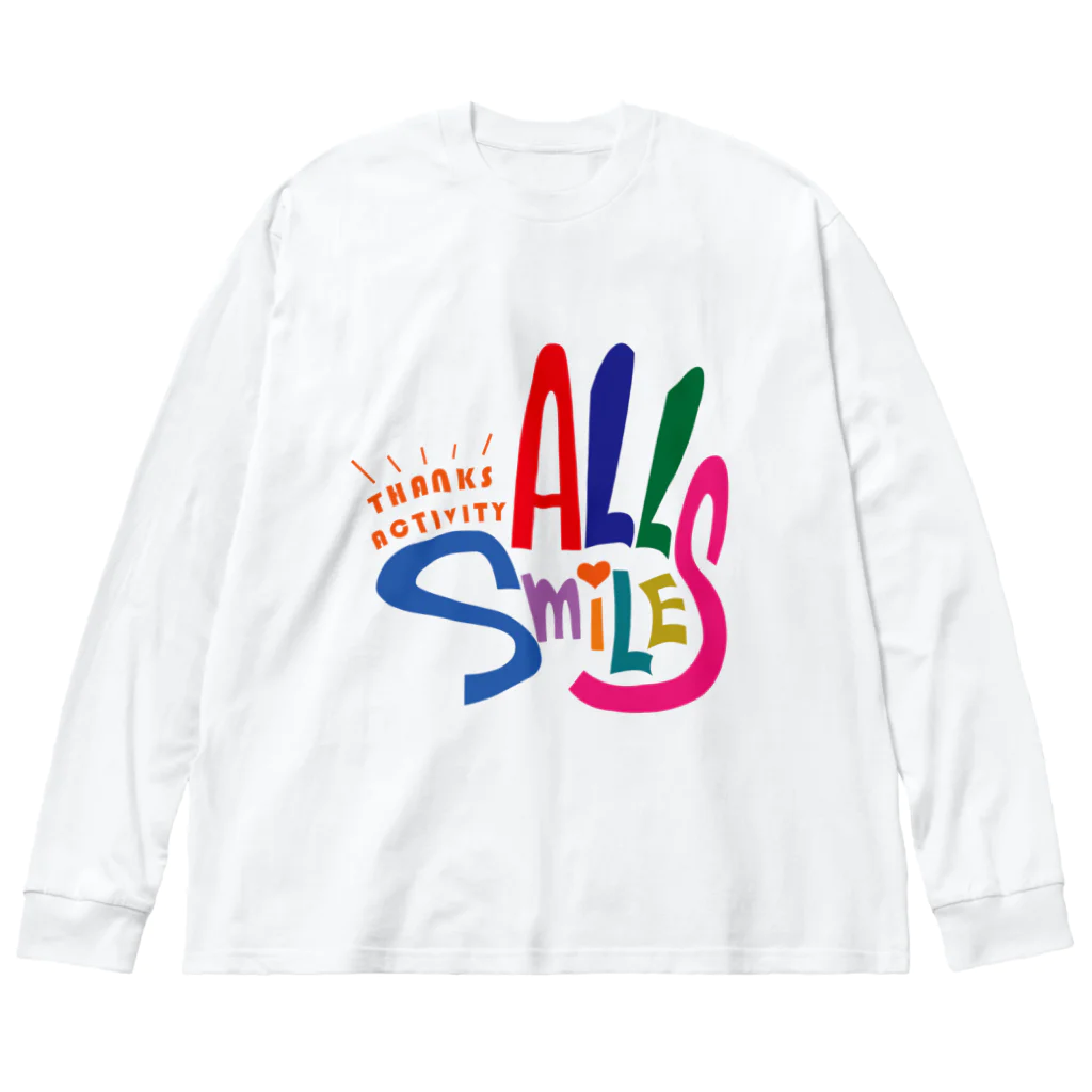 thanksactivityのALL Smiles ビッグシルエットロングスリーブTシャツ