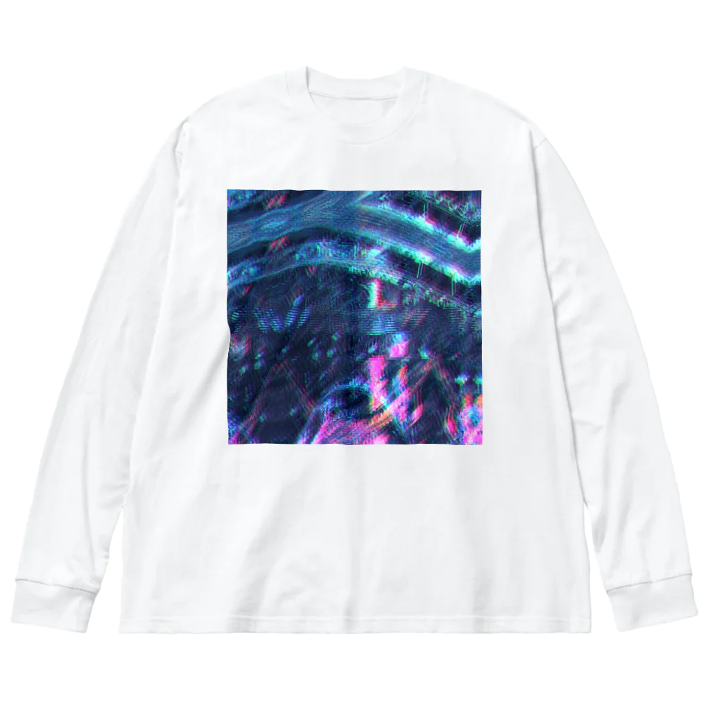 egg Artworks & the cocaine's pixの『残像ハ.夏ノ.』 ビッグシルエットロングスリーブTシャツ