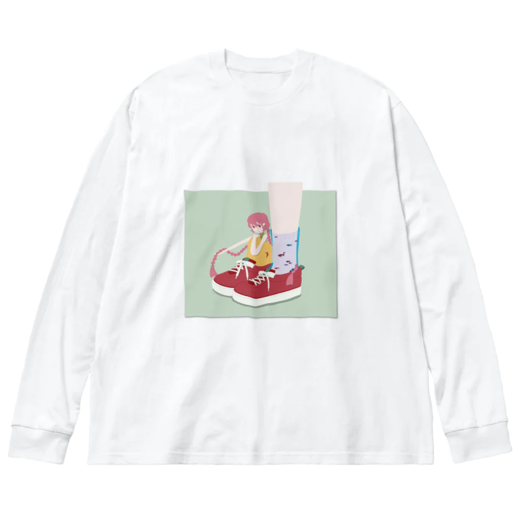 fu-ko_2311のスニーカーの妖精さん ビッグシルエットロングスリーブTシャツ