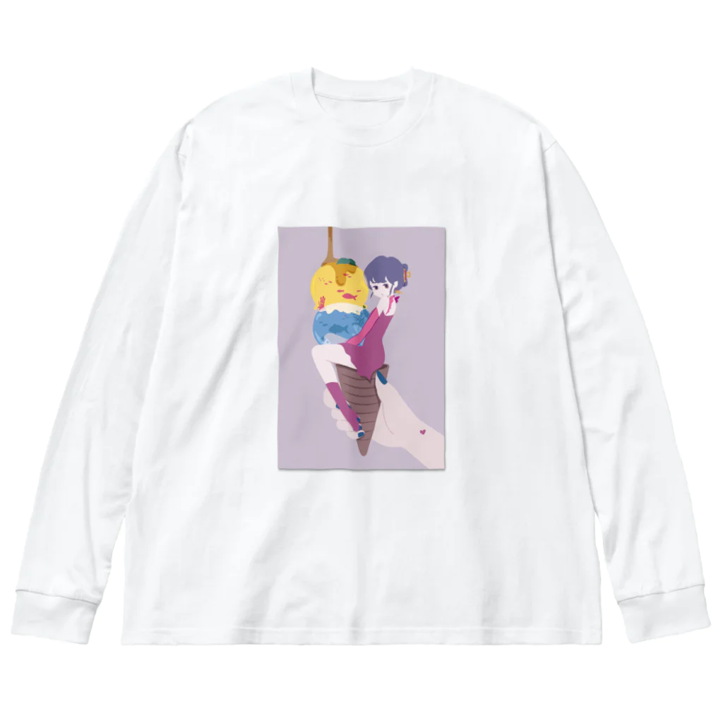 fu-ko_2311のジェラートの妖精さん ビッグシルエットロングスリーブTシャツ