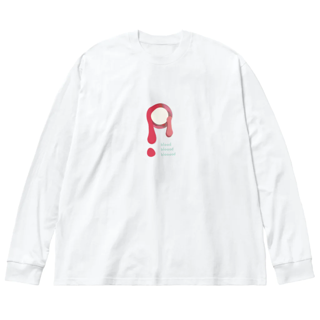 dacca designのblooooooooooood ビッグシルエットロングスリーブTシャツ