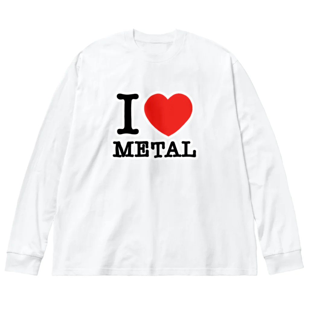 HachijuhachiのI LOVE METAL ビッグシルエットロングスリーブTシャツ