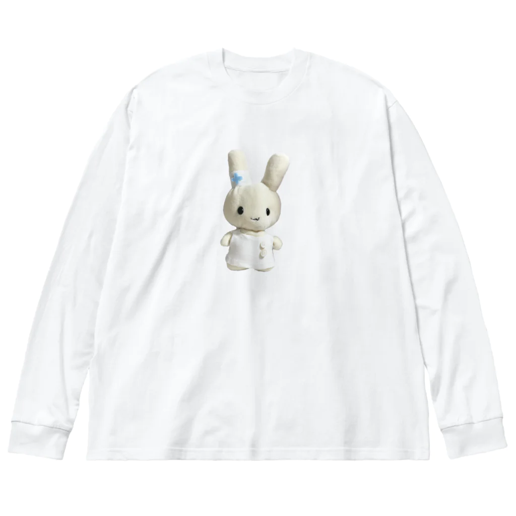 てんてこマートのうさナースのふつうのやつ ビッグシルエットロングスリーブTシャツ