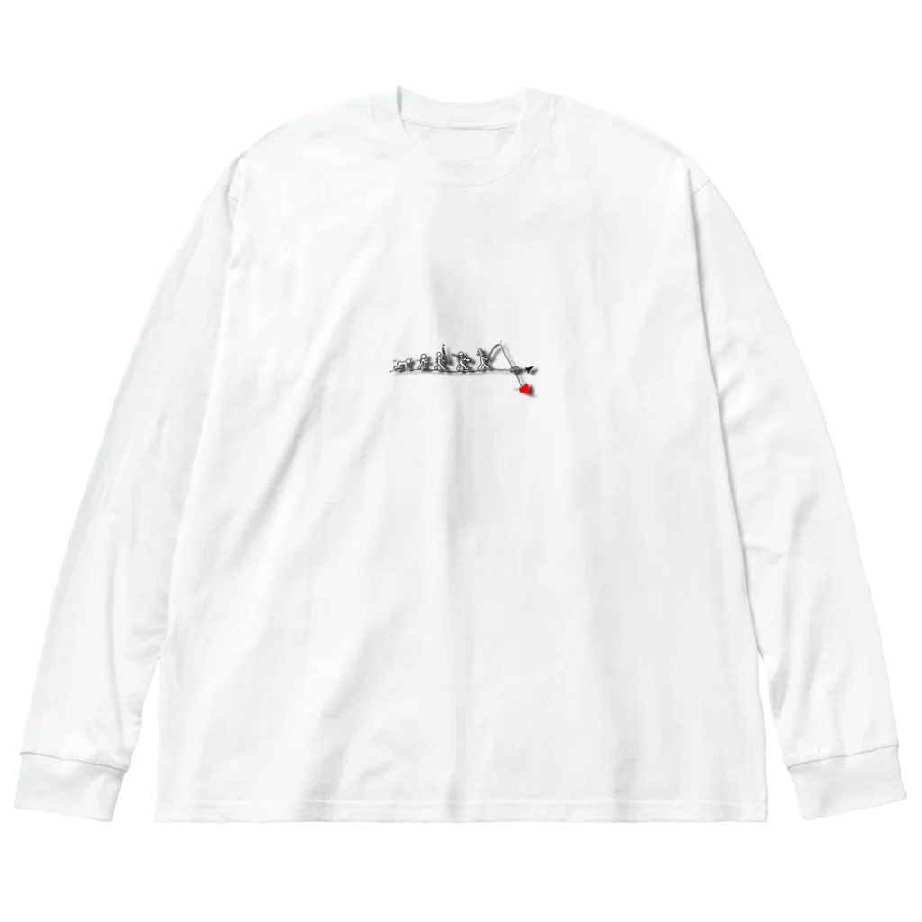 Yotton@FUNKYCREWの人類の真価2 ビッグシルエットロングスリーブTシャツ