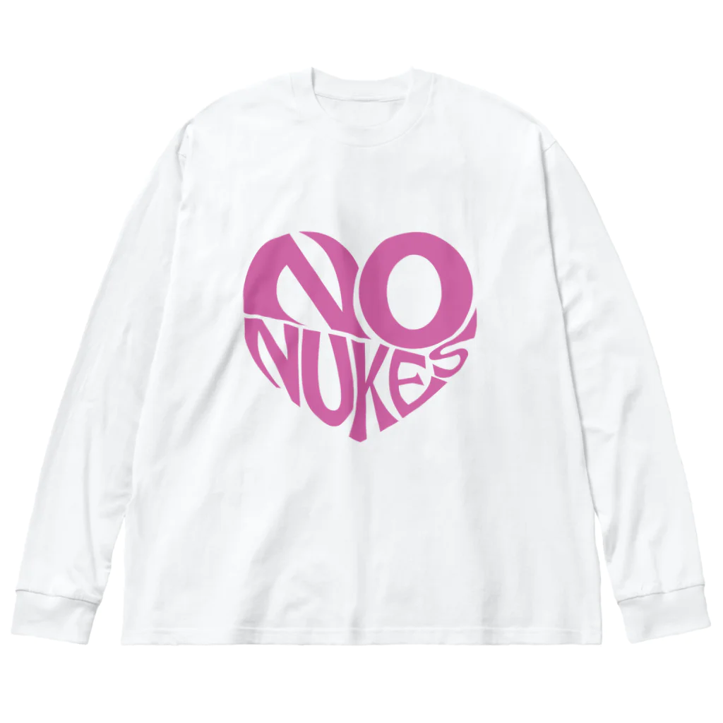 Chou InoのNO NUKES HEART ビッグシルエットロングスリーブTシャツ