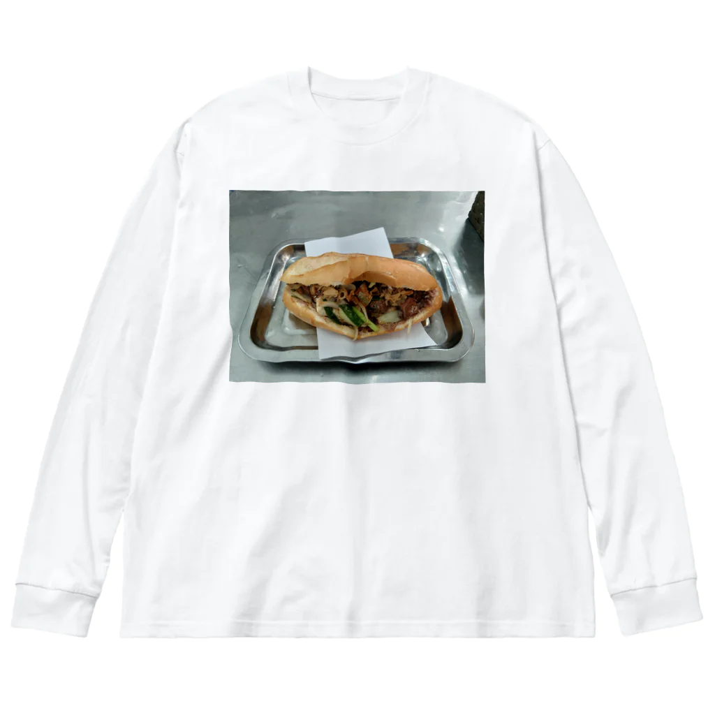 umai vietnamの旧市街で食べたバインミー ビッグシルエットロングスリーブTシャツ