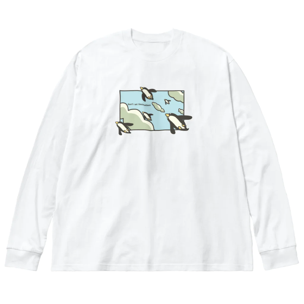 ari designの夢を叶えたペンギン Big Long Sleeve T-Shirt