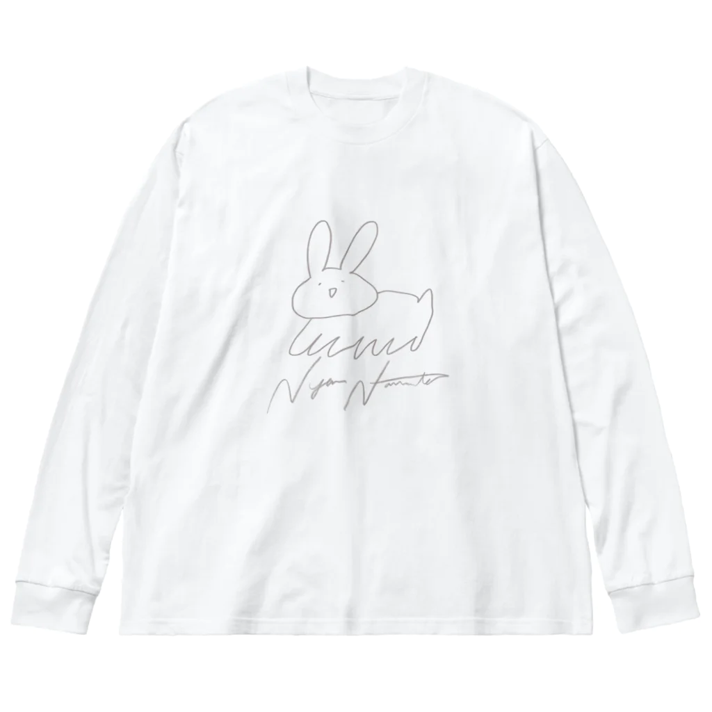 ラーメン画家　新チトセのかっこいいネコ Big Long Sleeve T-Shirt