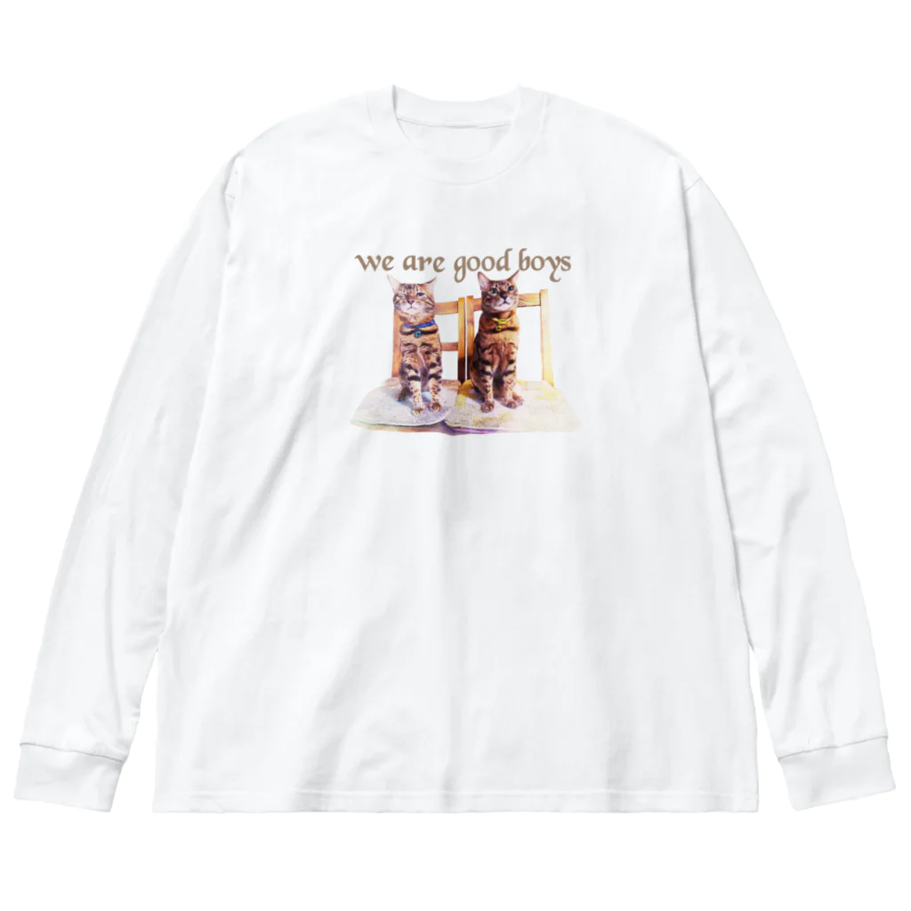 にゃんたまHOUSEのテトニコ「僕達かしこ」 ビッグシルエットロングスリーブTシャツ