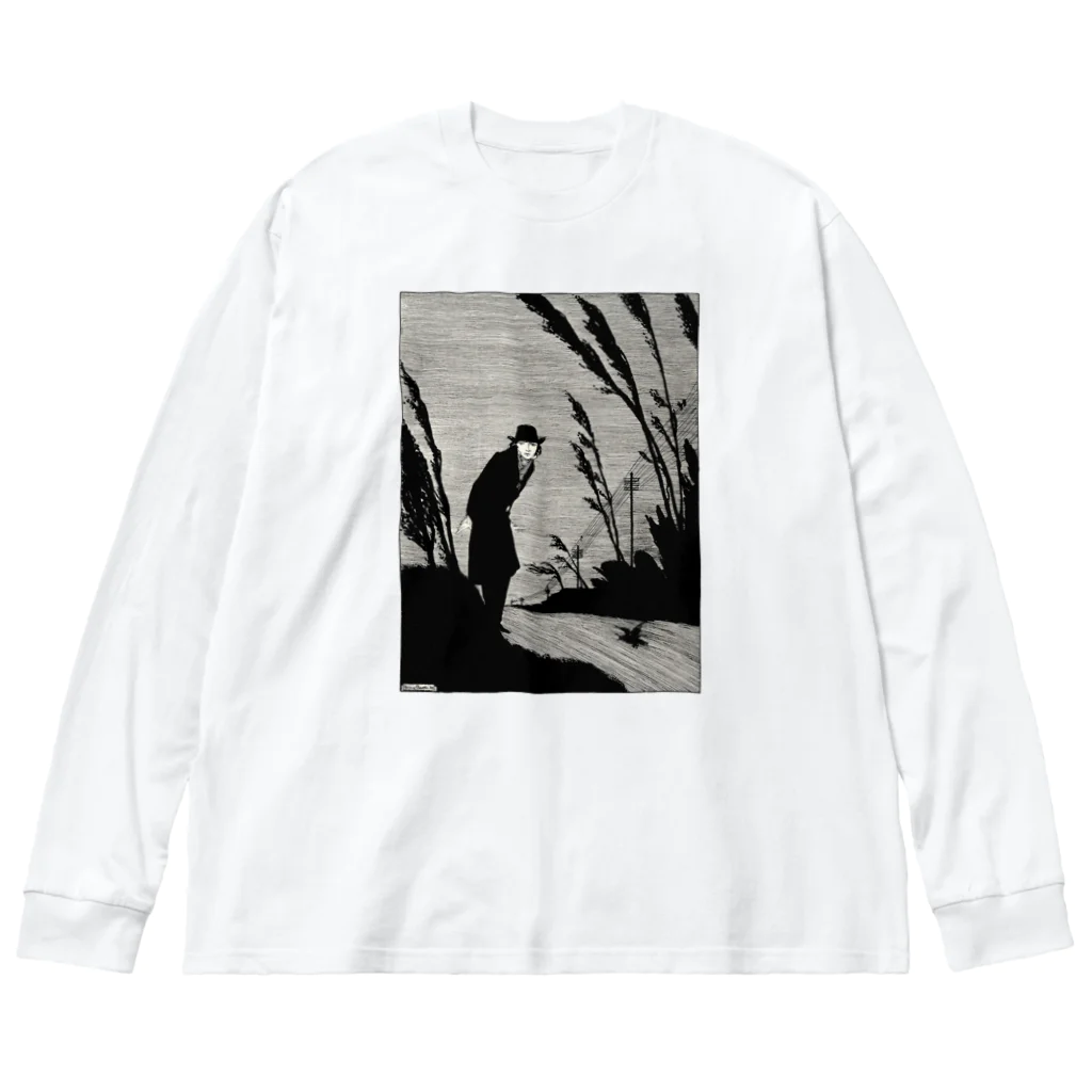 Saza-nami Antique designのあやしい男 Big Long Sleeve T-Shirt